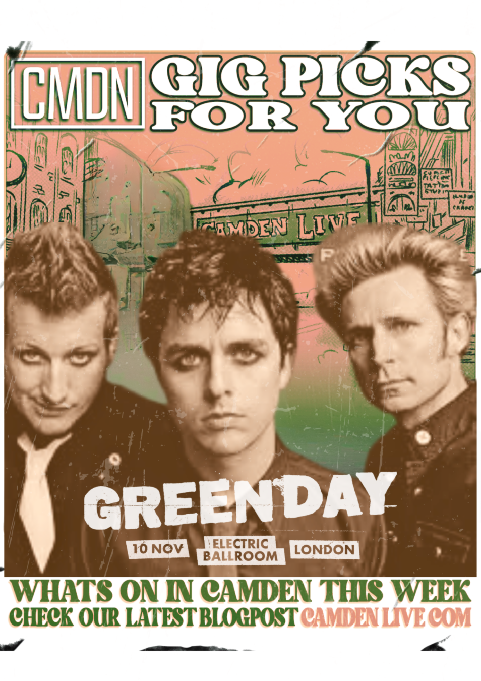 Green Day's Surprise Concert in Camden, London: Get Your Tickets Before The Deadline!